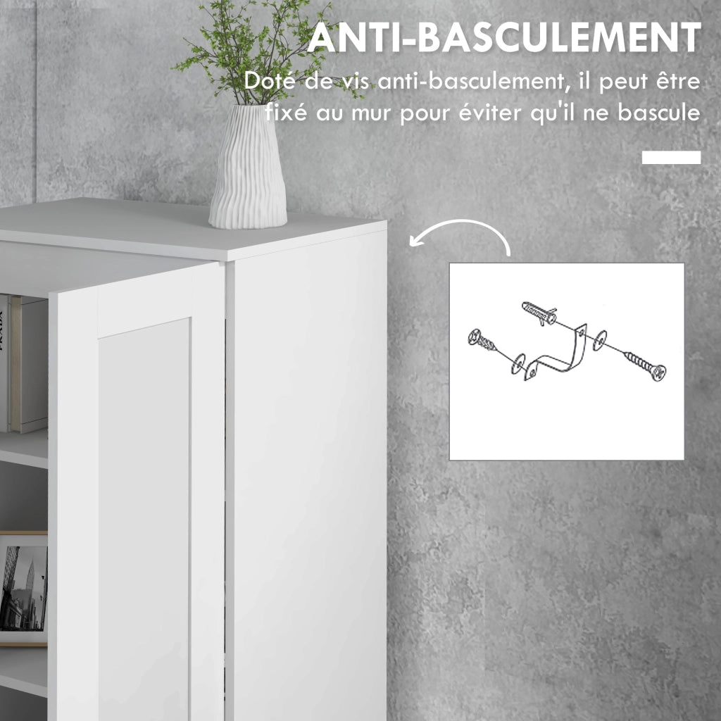 Armadio Battente con 5 Ripiani ¨C zephmum ¨C 60x36.5x175