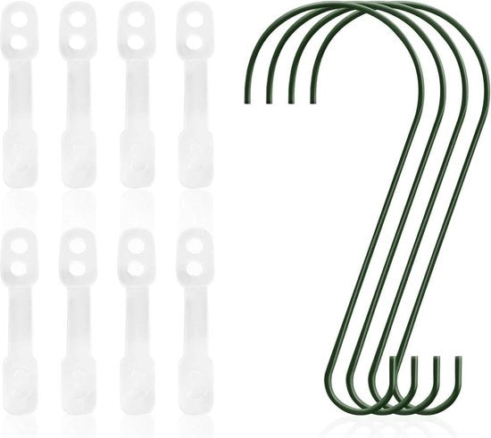Hanger per piante - 4 pezzi - Maniglie per giardino gabbie per uccelli - Esterno - Hanger a forma di S - Da appendere nel giardino
