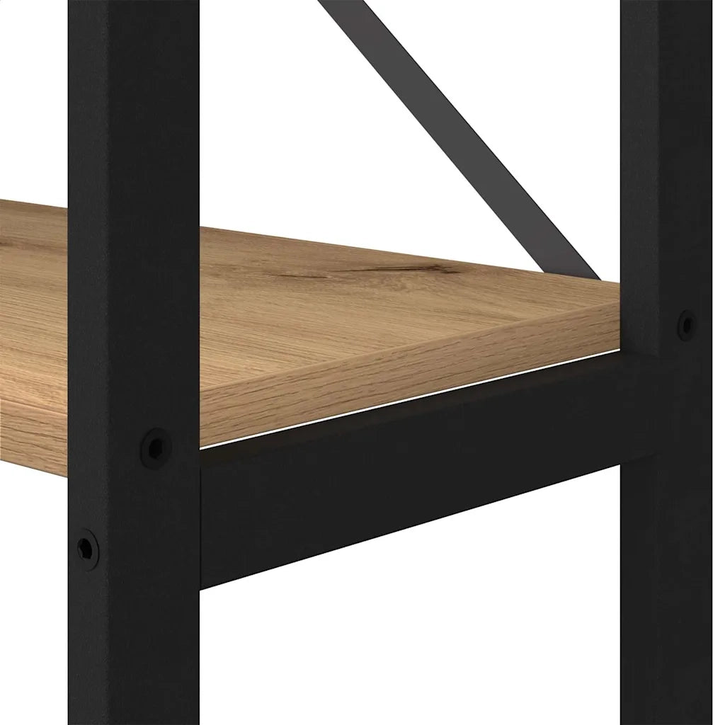 vidaXL Libreria rovere artigianale 40 x 30 x 153 cm Legno multistrato