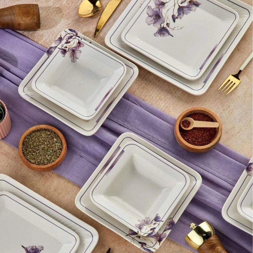 Pakara, Servizio Piatti set da 24, Bianco
