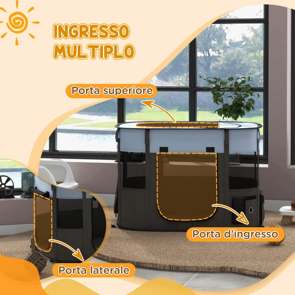 Casetta per Animali con Finestre e Porte ¨C zephmum ¨C 84x64x53 cm