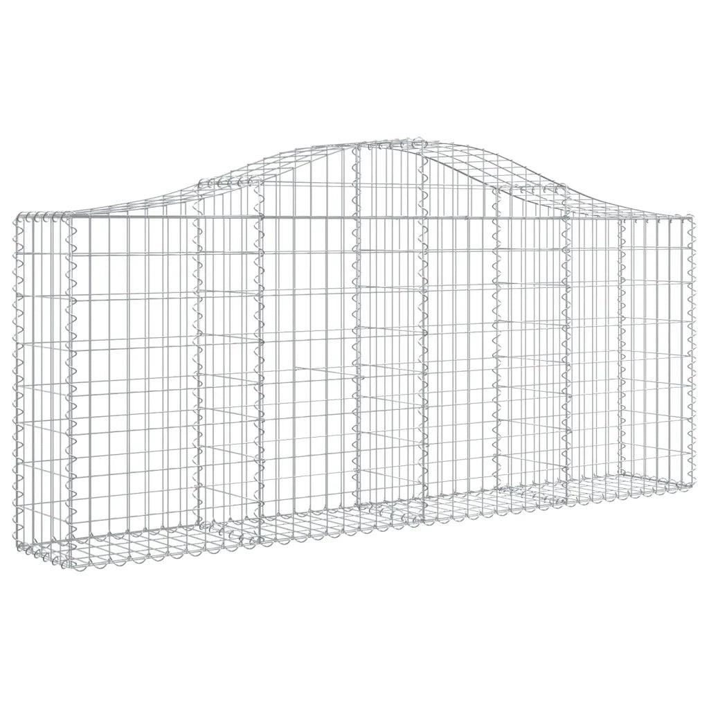 Cesti Gabbioni ad Arco 3 pz 200x30x80/100 cm Ferro Zincato 3145410