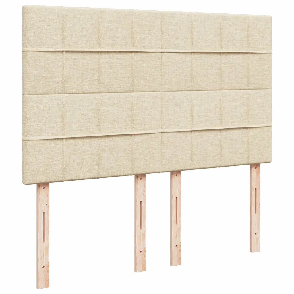 Giroletto a Molle con Materasso Crema 140x200 cm in Tessuto 3291308