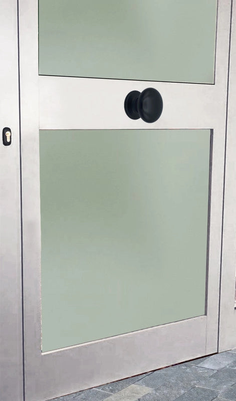 Pomolo fisso per porta SAGUATTI 173/70ZB in alluminio nero opaco