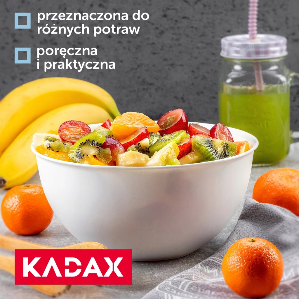 Ciotola da cucina in plastica KADAX 0,5 l, ciotola per macedonia piccola universale 13 cm