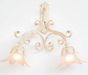 LAMPADE LINEA PARIS AVORIO LAMPADA A MURO APPLIQUE 2 LUCI