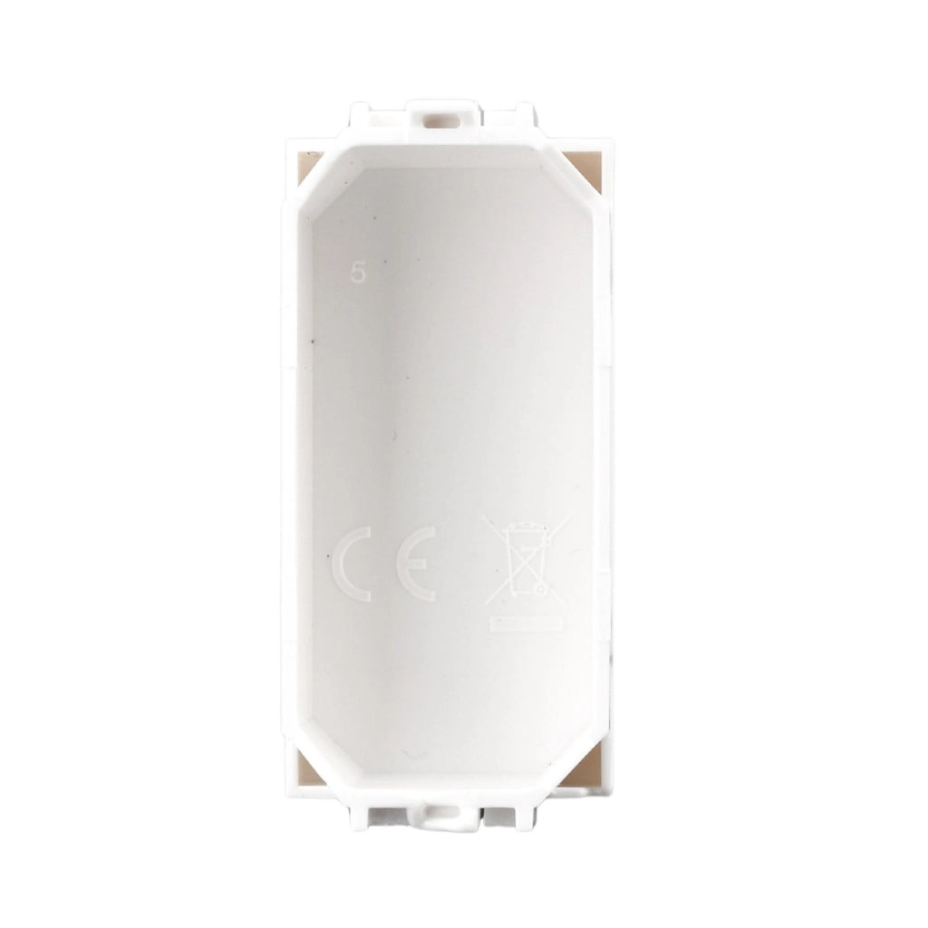 2 Pezzi Copritasti Copriforo Falso Polo MBL Bianco 1M Compatibile Bticino Living Light BLB0100