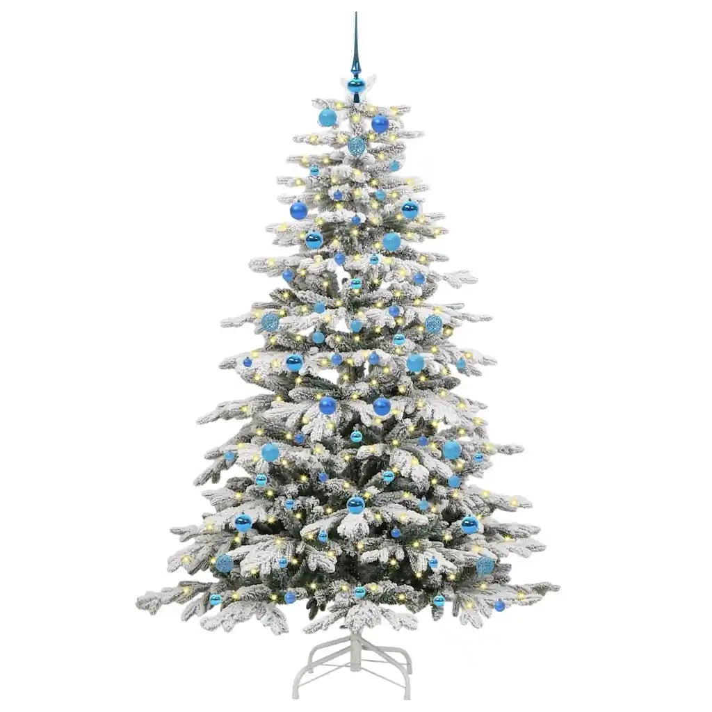 Albero di Natale Artificiale con Rami Pieghevoli Bianco 210 cm 3395656
