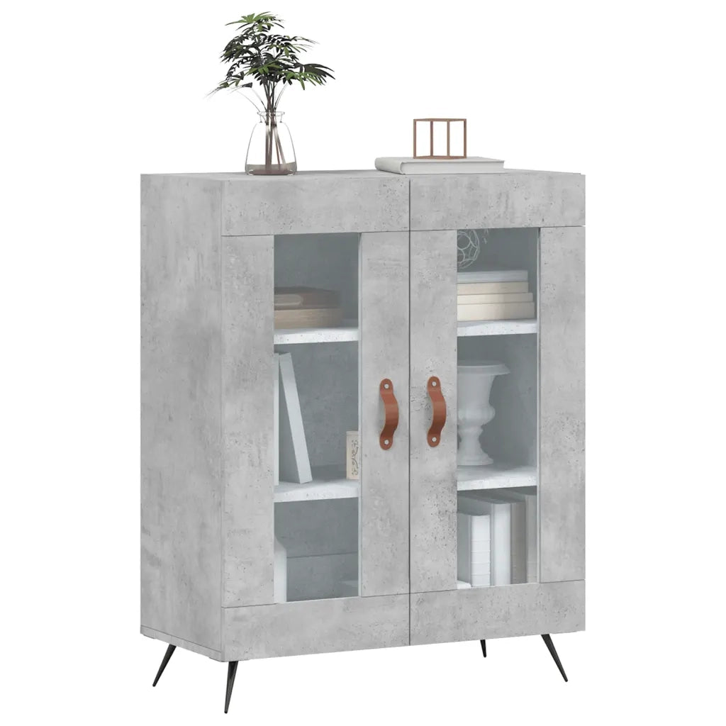 Credenza-Buffet-Armadio da cucina Grigio Cemento 69,5x34x90 cm in Legno Multistrato 620771