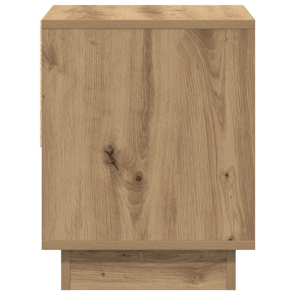 Comodino  in rovere artigianale 45x34x46 cm in legno ingegnerizzato