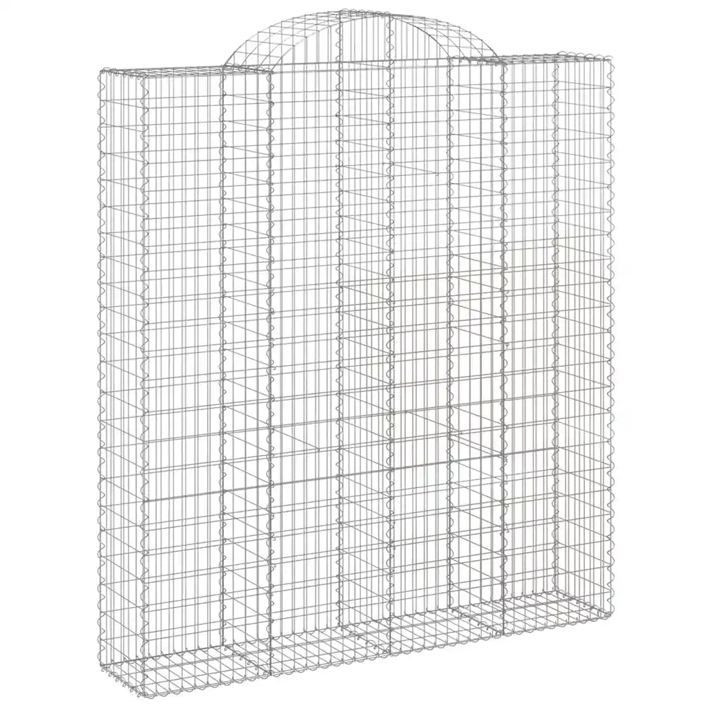 Cesti Gabbioni ad Arco 9 pz 200x50x220/240 cm Ferro Zincatocod mxl 100292