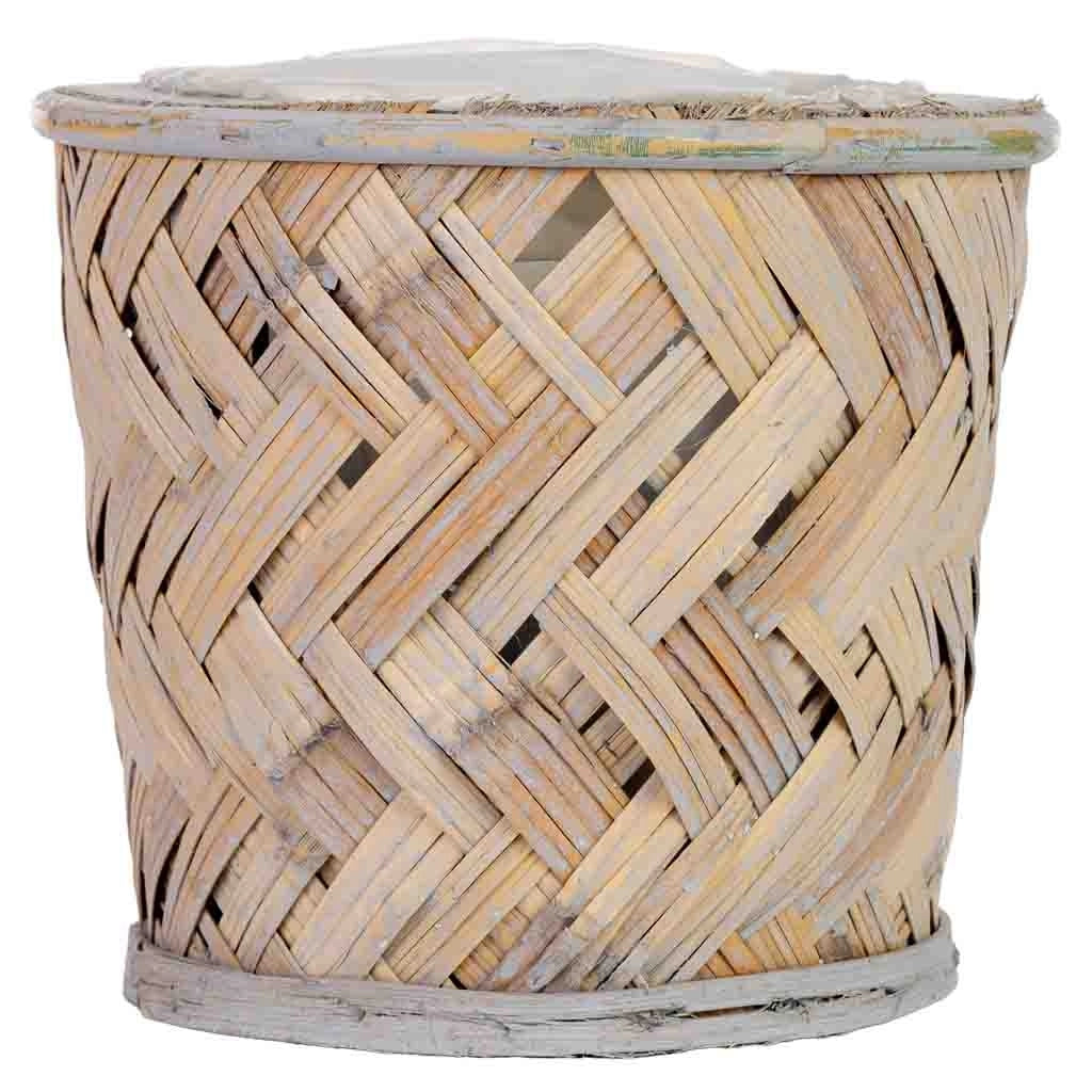 Cesto tondo in legno 16x16x14h cm