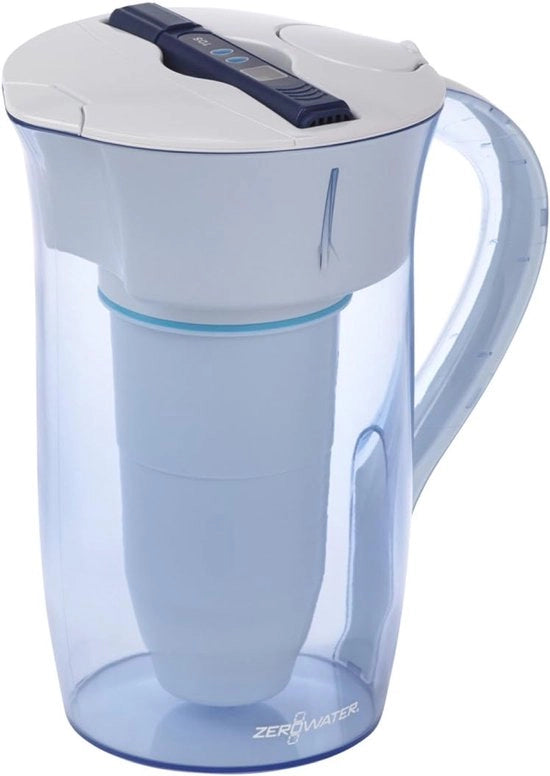 Filtro a 5 trappi per acqua potabile - filtro acqua - 2,4 litri - bianco/blu - certificato NSF