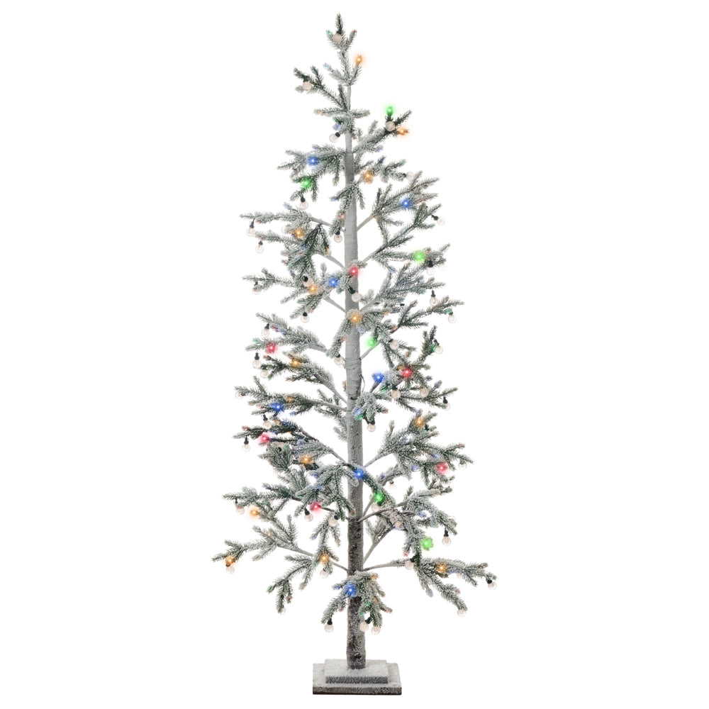 Albero di Natale Verde PE 180 cm Artificiale Luci LED innevato Moderno Scandinavo Outdoor & Indoor