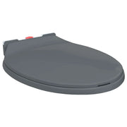 Copriwater Chiusura Ammortizzata e Sgancio Rapido Grigio Ovale cod mxl 53212