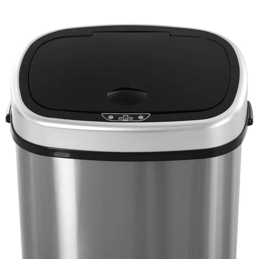 Pattumiera con sensore automatico 58L ¨C Xylo ¨C acciaio inox, impermeabile, argento