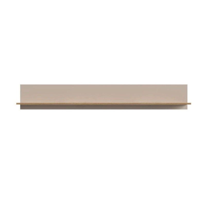 Mensola Frezo04 in colore cashmere e rovere evoque 167.3 x 17.6 x H25 cm.