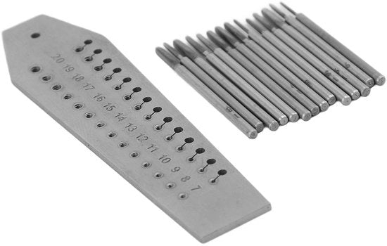Set di Spille da 0,7 mm a 2 mm - Miniaturni Grifi - Riparazione Oreficeria/Orologi - 14 Pezzi - Strumenti Fondamentali - Set di Spille Miniaturni