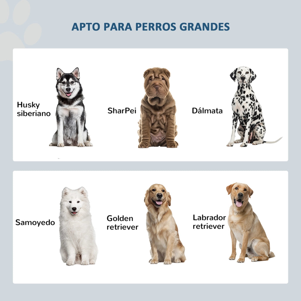 Mangiatoia per Cani 2 Ciotole 2000ml con Ripiano ¨C zephmum ¨C Grigio 60x30x35.5 cm