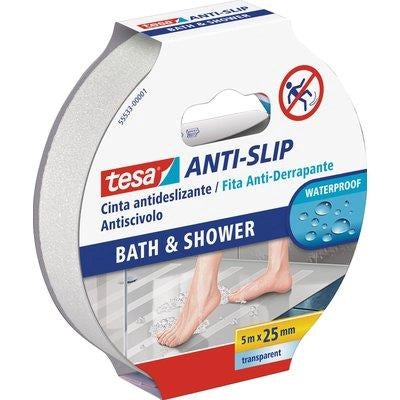 NASTRO ANTISDRUCCIOLO ADESIVO 55533 TESA - DOCCIA  H.MM 25 MT 5- 2 pezzi