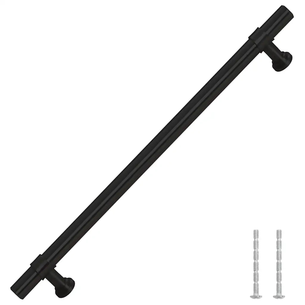 Maniglie per Mobili 5pz Nere 192mm in Acciaio Inox 155424