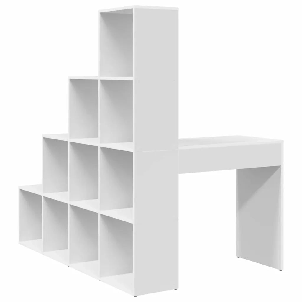 vidaXL Scrivania ad angolo Bianco 101,5 x 149,5 x 149,5 cm