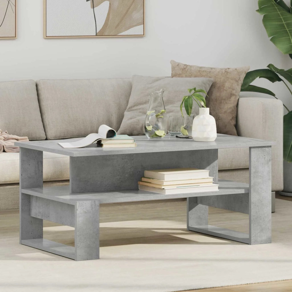 Tavolino da salotto | Tavolino da caff¨¨ | Tavolino da Soggiorno Grigio cemento 90 x 50 x 40 cm