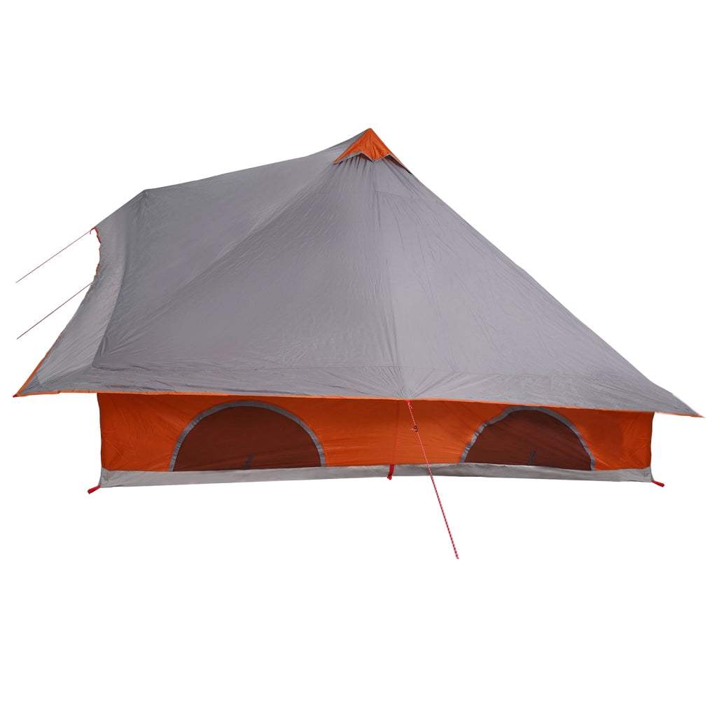 Tenda Familiare Tipi Grigio e Arancione Impermeabile per 8 Persone