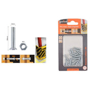 Trade Shop - Set 17 Pezzi Viti Vite A Testa A Croce Piatta 5x20mm Con Dado Esagonale M5 90939 -