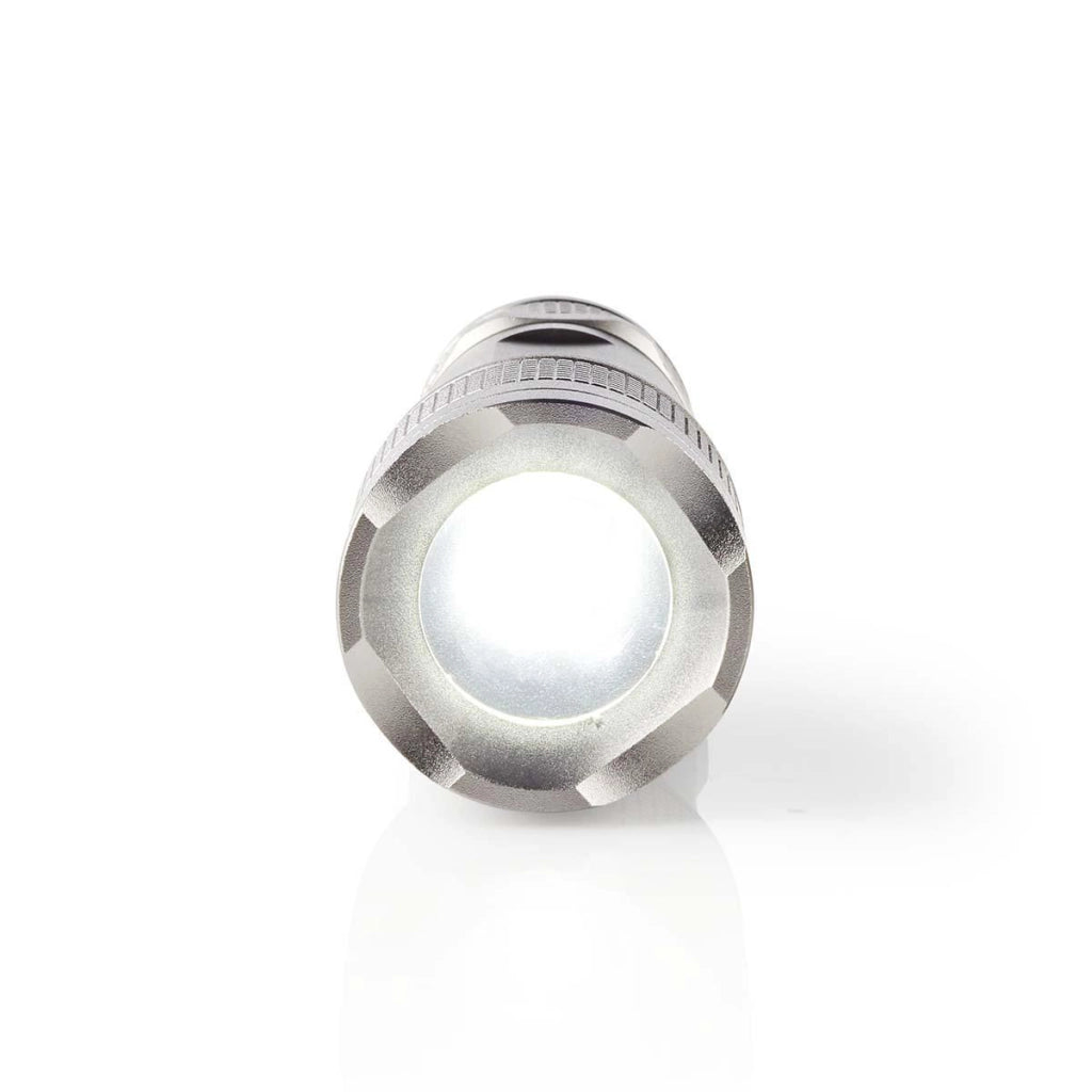 Torcia LED 5W 330lm IPX5 Portata 200m Alluminio Grigio Nedis