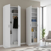 Dairago, Armadio Multiuso Grande Modulabile, 132x180h cm Bianco