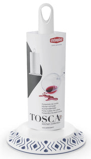 Stefanplast PORTAROTOLO DA CUCINA TOSCA bianco/blu palace
