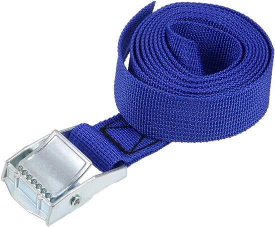 Cintura di sostegno con morsa e gomma - 250 kg di carico di lavoro - 25mm di larghezza - Disponibili diverse lunghezze