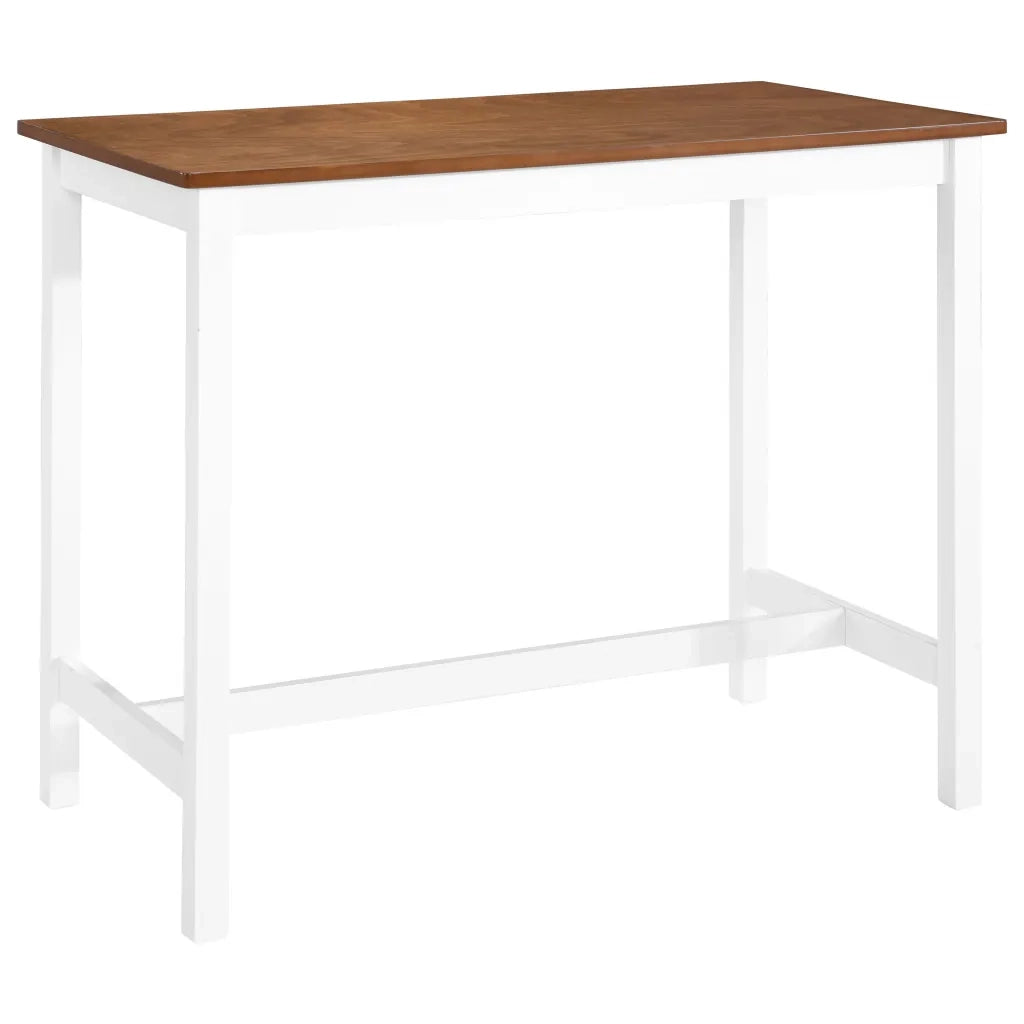 Set Tavolo da Bar e Sgabelli 3 pz in Legno Massello 245547