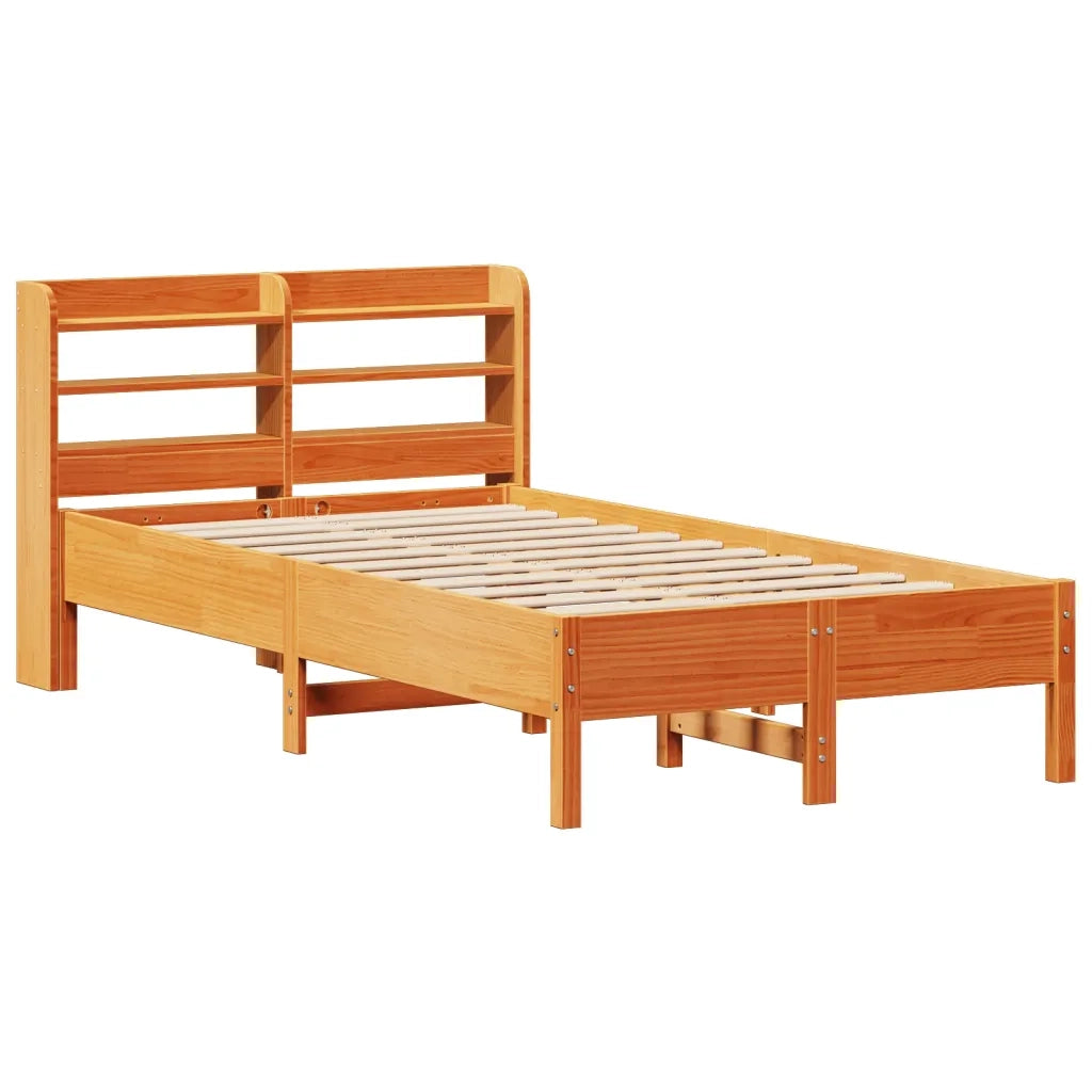 vidaXL Letto senza Materasso Marrone Cera 120x200 cm in Legno di Pino