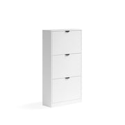 Scarpiera da ingresso Gizmo Bianco/Nero 59 x 112 cm con 3 scomparti Vicco