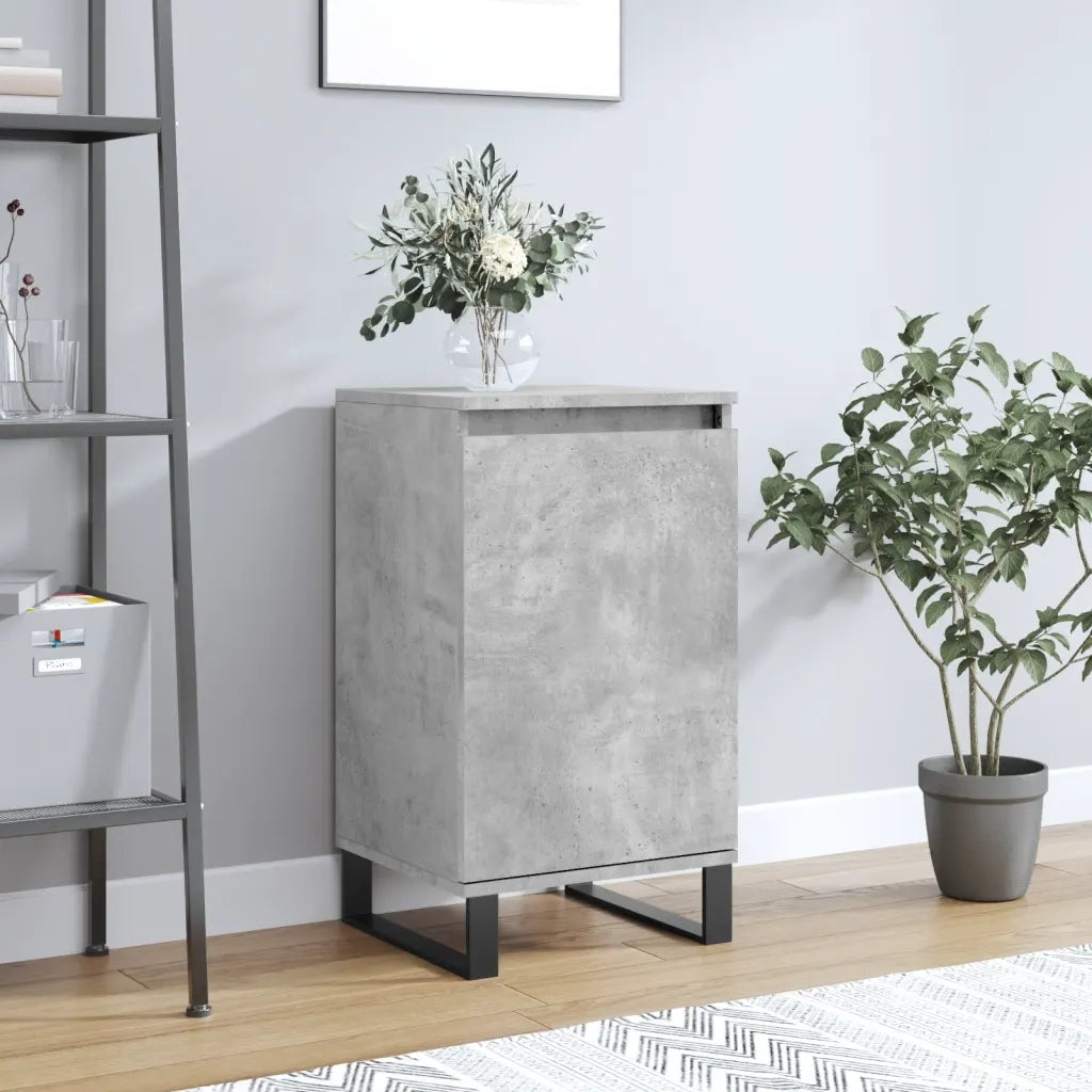 Credenza | Madia | Buffet da pranzo | Armadio da pranzo Grigio Cemento 40x35x70 cm in Legno Multistrato