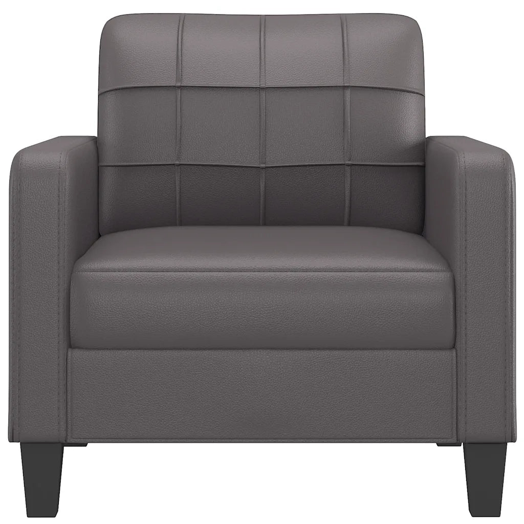 Poltrona Grigia 60 cm in Similpellecod mxl 126532