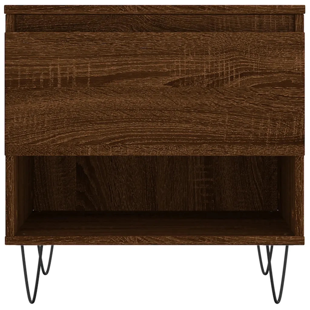 Tavolino da Salotto Rovere Marrone 50x46x50cm Legno Multistrato 830922