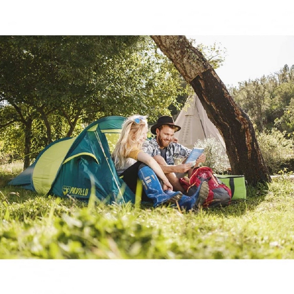Trade Shop - Tenda Da Campeggio Pop-up 2 Persone Cool Quick 220x120x90cm 2 Tasche Borsa 68097 -