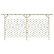 Recinzione di Lattice con Pergolato per Giardino in Legno 41726