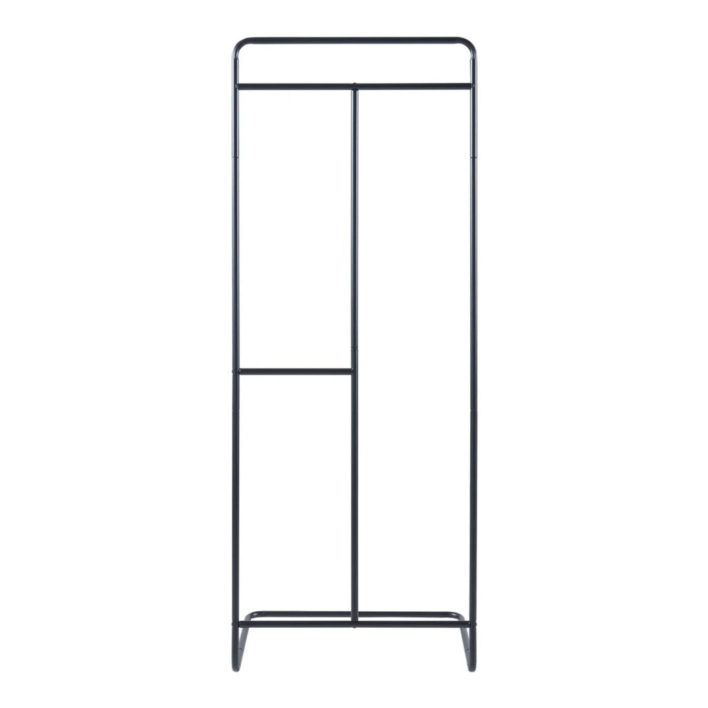 Appendiabiti attaccapanni appendiabiti armadio aperto acciaio 166 x 63 x 48 cm nero 03_0010300
