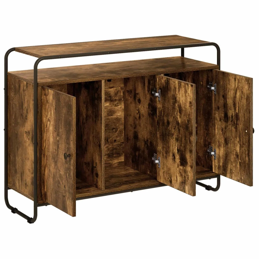 Credenza Rovere Fumo 102 x 35 x 75 cm Legno ingegnerizzato 8007986