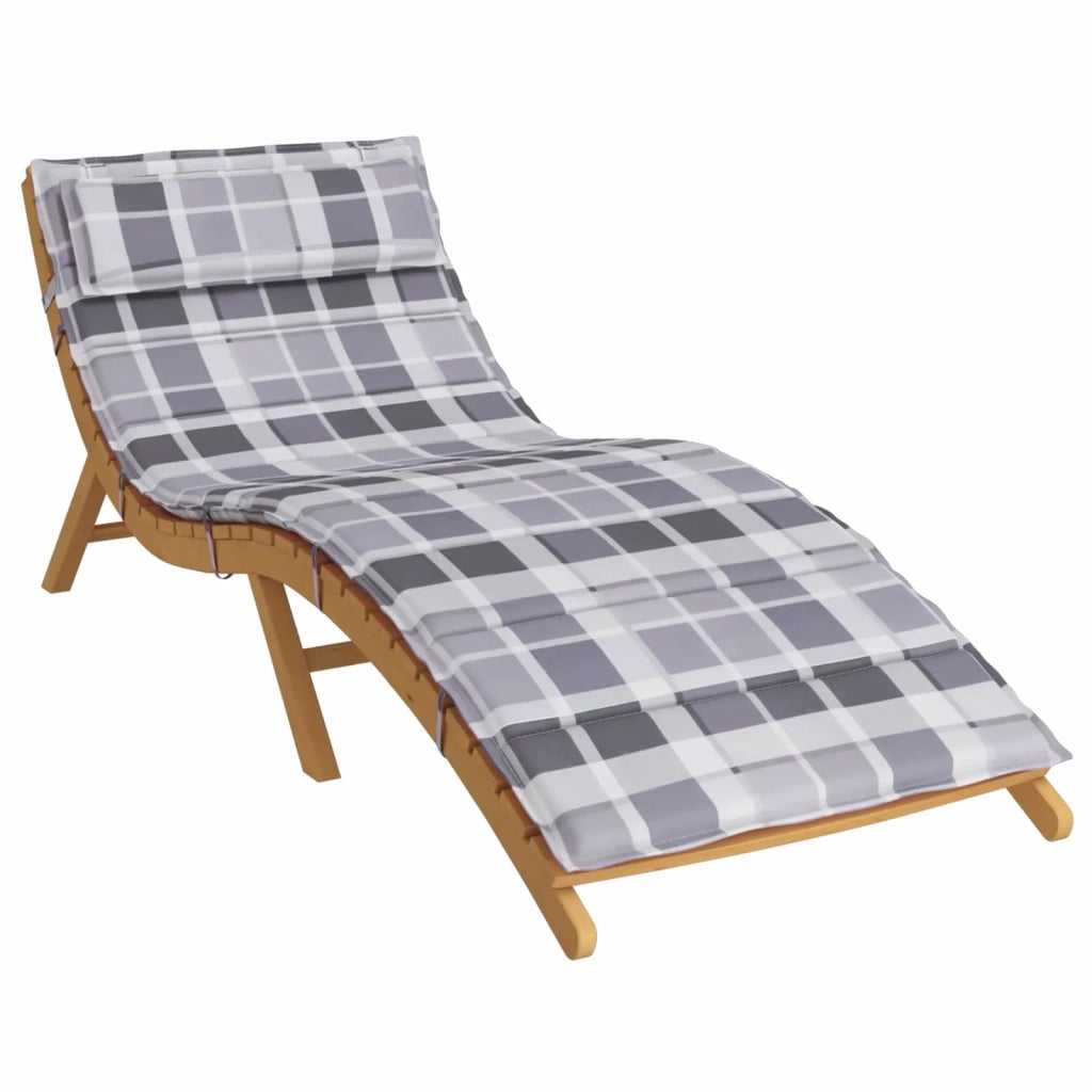 Cuscino per Lounger Sole Grigio 178 x 60 x 4 cm Tessuto Oxford