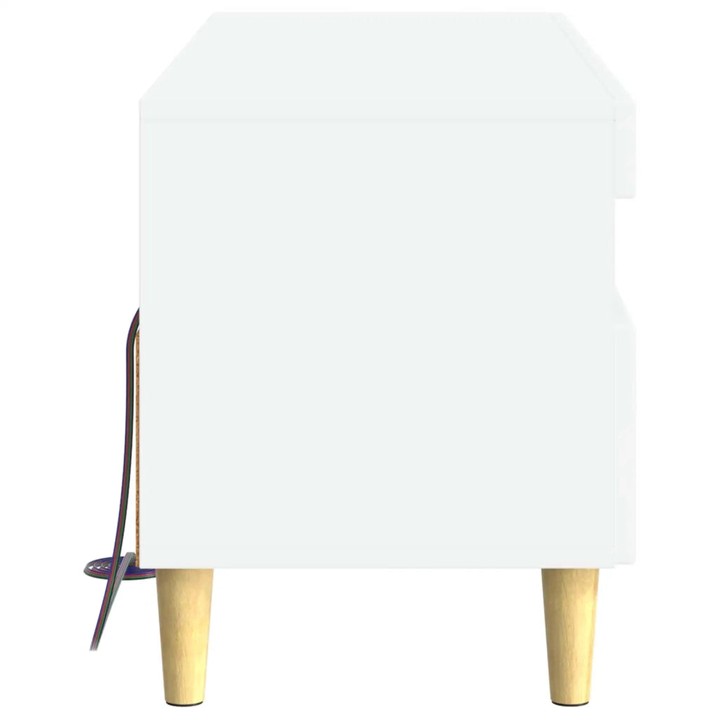 Mobile TV LED Bianco Lucido Legno ingegnerizzato 896769