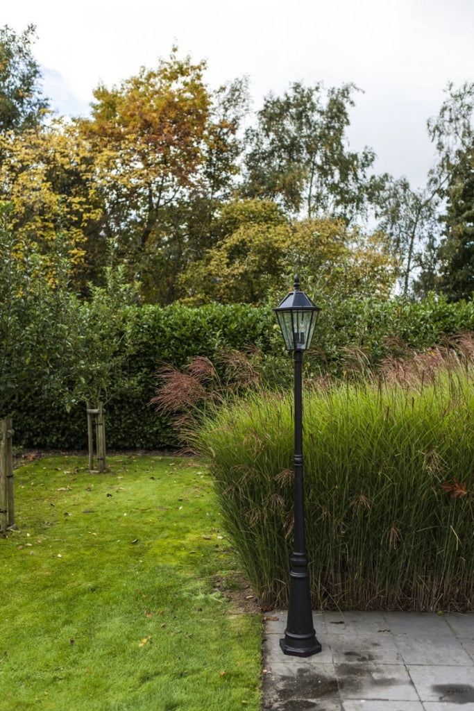Paletto da giardino Lutec London solare marrone IP44