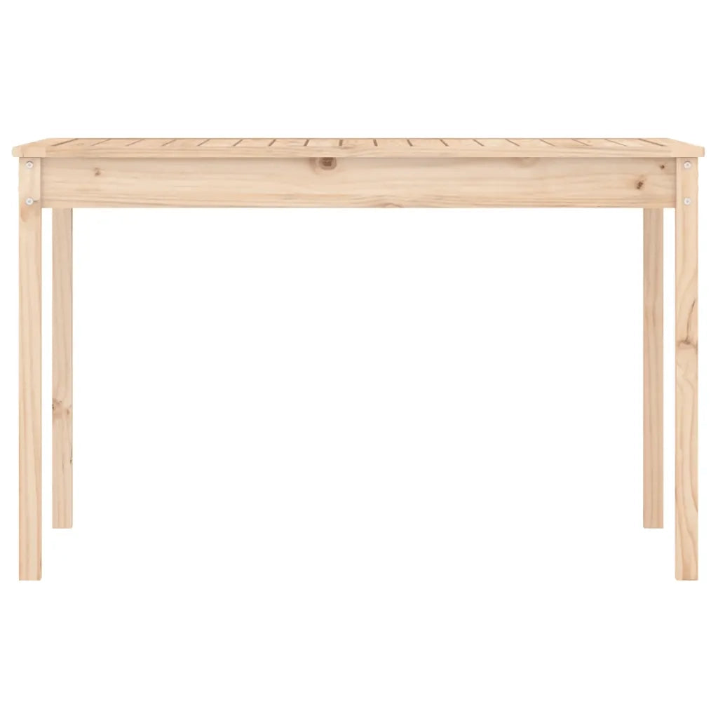 Tavolo da Giardino 121x82,5x76 cm in Legno Massello di Pino 823969