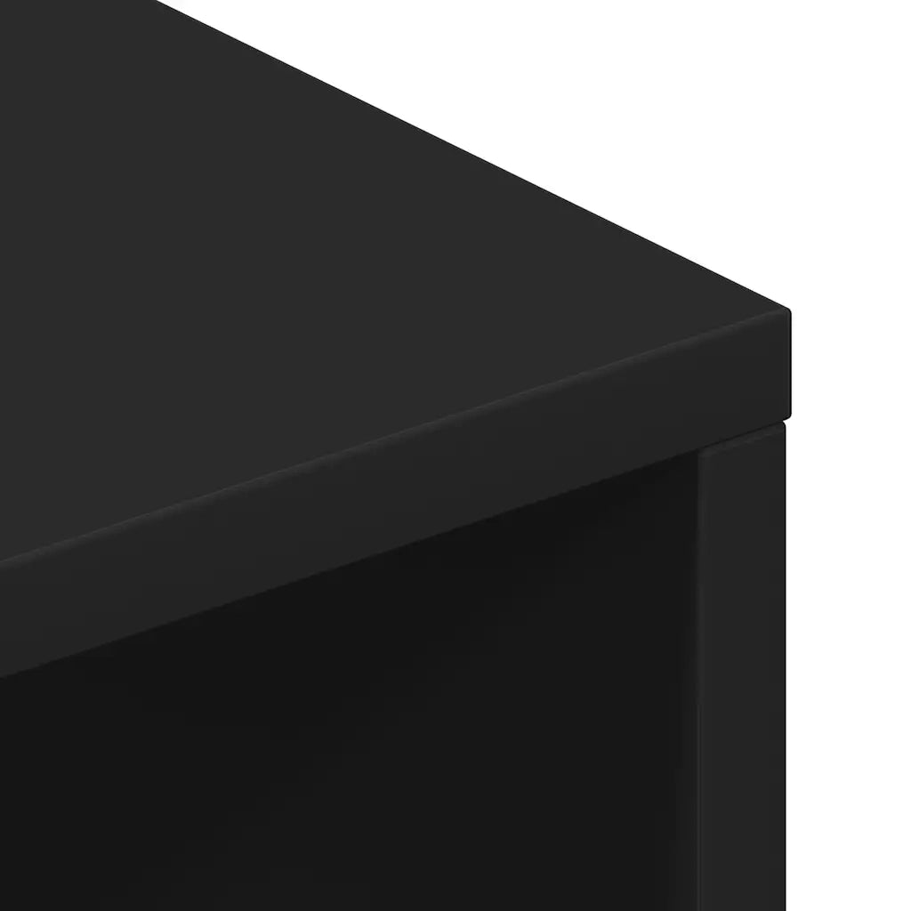 Mobile Porta TV Nero 100x40x40 cm in Legno Multistrato