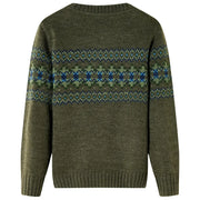 Maglione per Bambini Lavorato a Maglia Cachi 104 14485