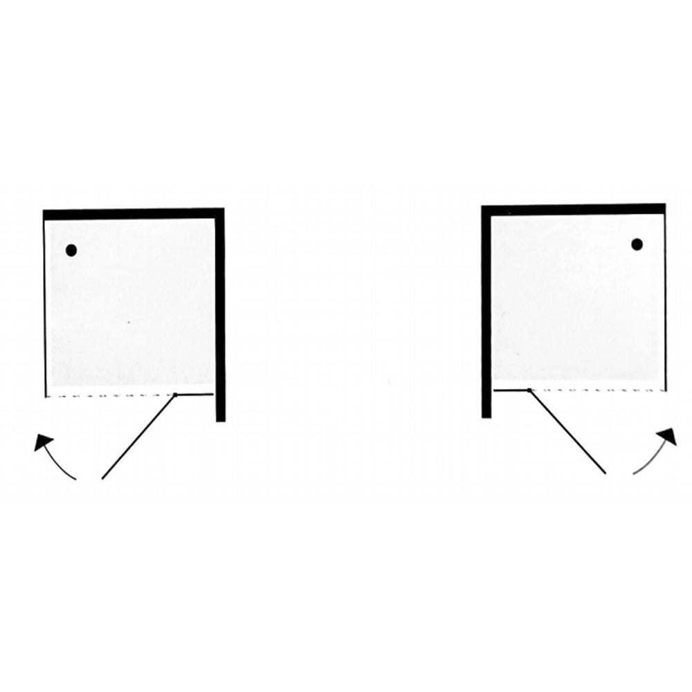 Lato fisso per porta doccia tilt battente basculante profilo cromo cristallo 6 mm *** misure 67-69xh195 cm trasparent...